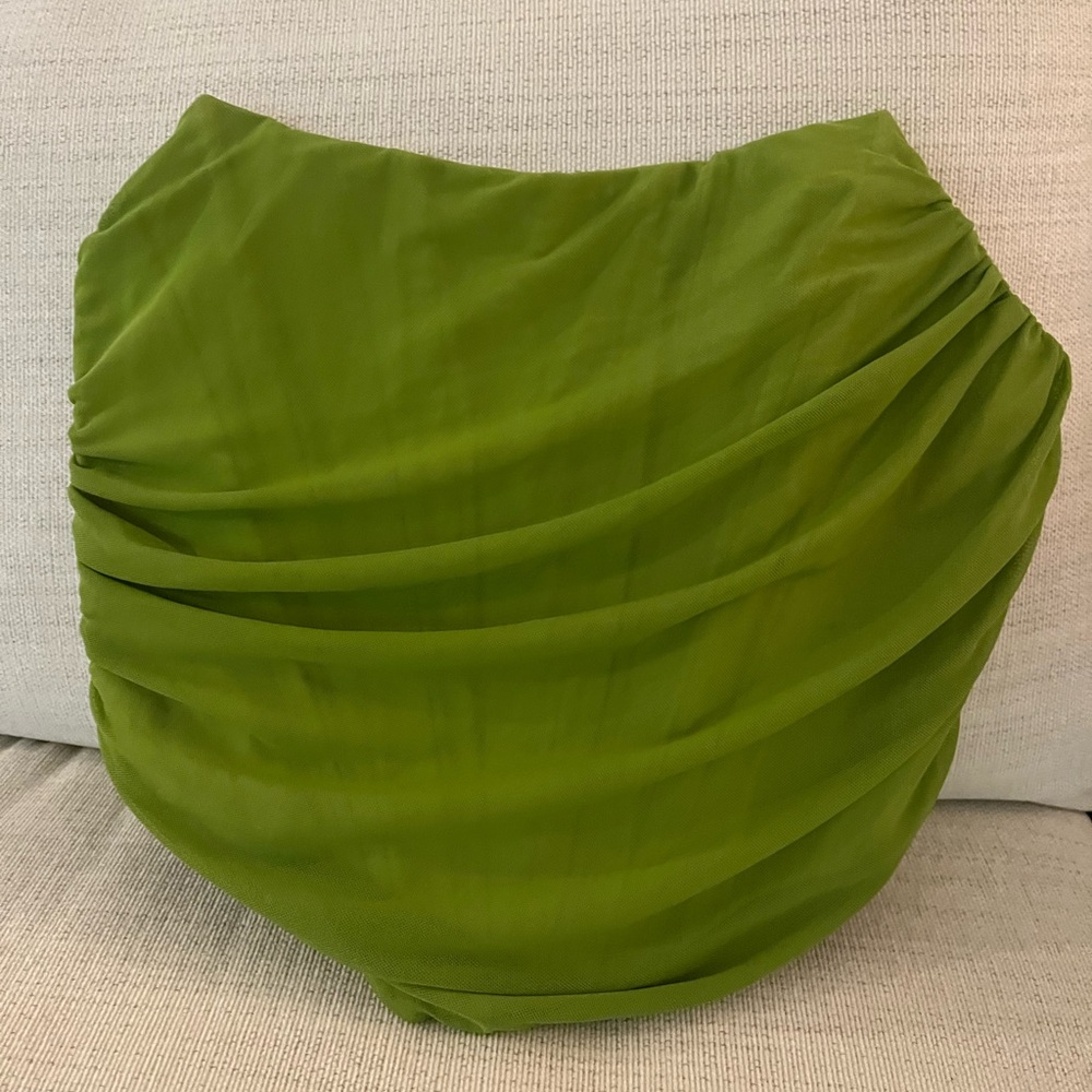 Elegant Green Women's Corset Crop Shirt
